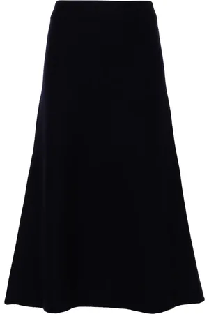 Jil Sander Falda midi con diseño acampanado