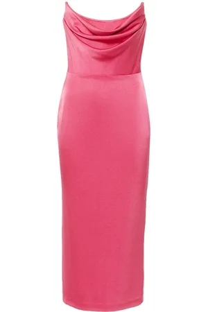 ALEX PERRY Vestido midi estilo corset