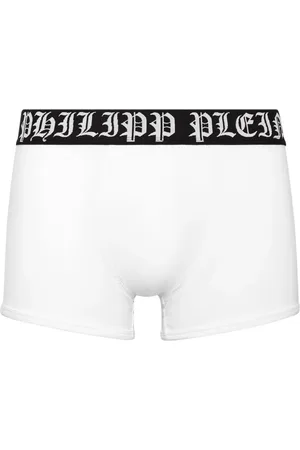 Philipp Plein Bóxer con logo en la pretina