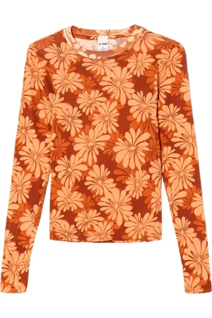 RE/DONE Playera transparente manga larga