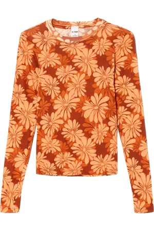 RE/DONE Playera transparente manga larga