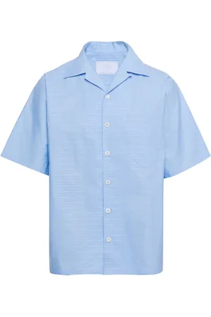 Prada Camisa con logo en jacquard