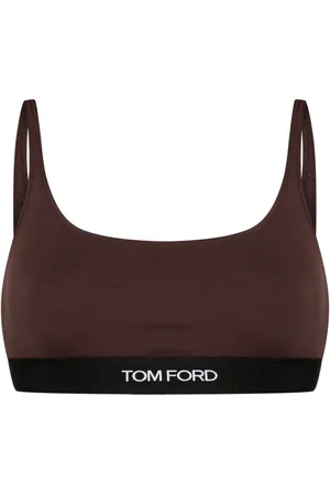 Tom Ford Bralette con logo en jacquard