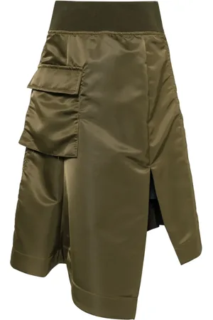 SACAI Falda midi con diseño asimétrico