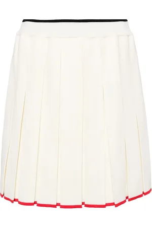 Thom Browne Falda corta con detalle plisado