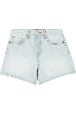 RE/DONE Shorts de mezclilla con tiro medio