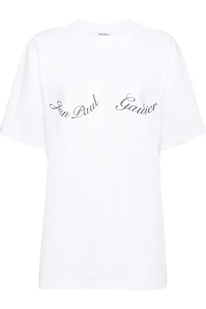 Jean Paul Gaultier Playera con letras del logo