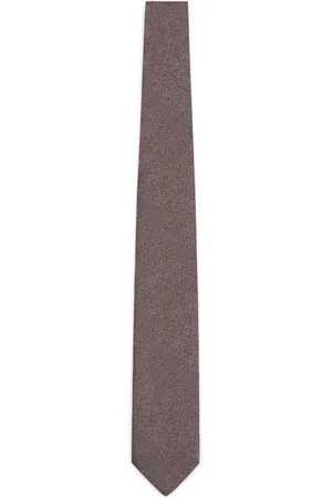 Lanvin Corbata de seda con motivo de espiga