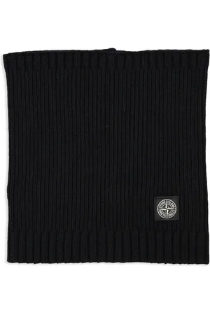 Stone Island Bufanda tejida con parche del logo