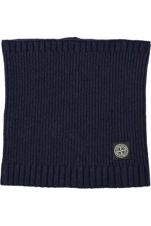 Stone Island Bufanda tejida con parche del logo