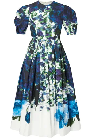 Erdem Vestido midi con estampado abstracto