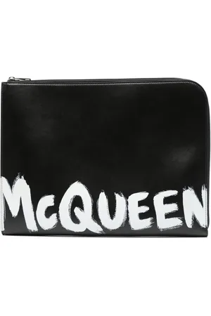 Alexander McQueen Portadocumentos con logo