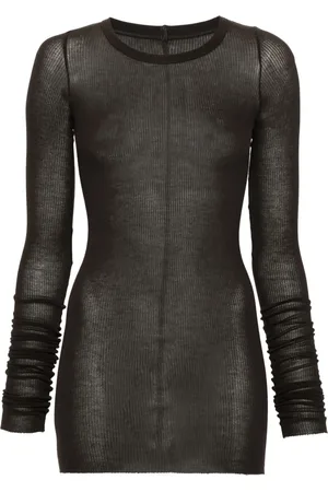 Rick Owens Playera de canalé fino