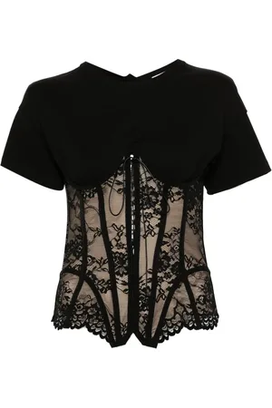 GIUSEPPE DI MORABITO Playera estilo corset