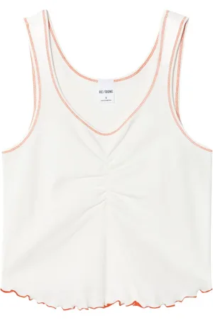 RE/DONE Camiseta con ribetes en contraste