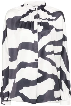 Lanvin Blusa con estampado gráfico