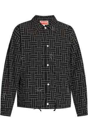 Kenzo Chamarra rompevientos con estampado Weave