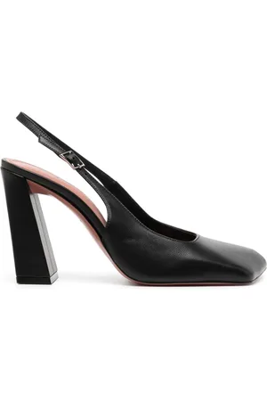 Amina Muaddi Zapatillas Charlotte con tacón de 95mm