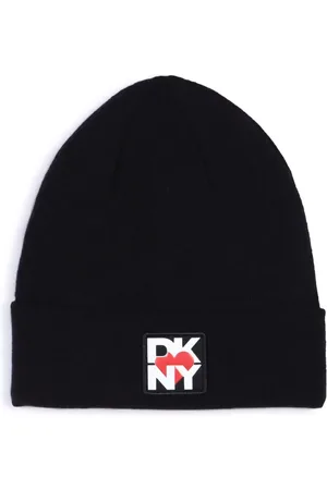 DKNY Gorro tejido con parche del logo