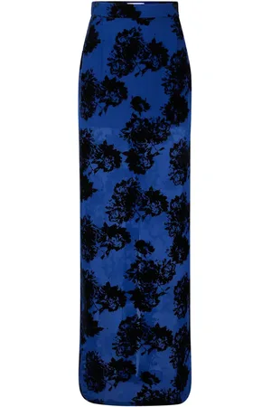 Nina Ricci Falda larga con estampado floral