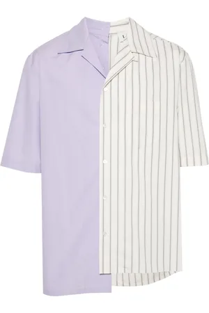 Lanvin Camisa asimétrica con motivo de rayas