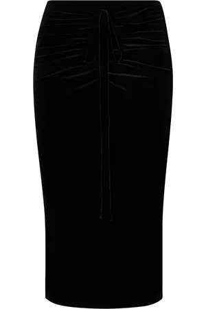 HUGO BOSS Falda lápiz con diseño fruncido