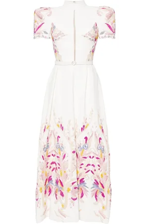 Saiid Kobeisy Vestido largo con detalle de mostacillas