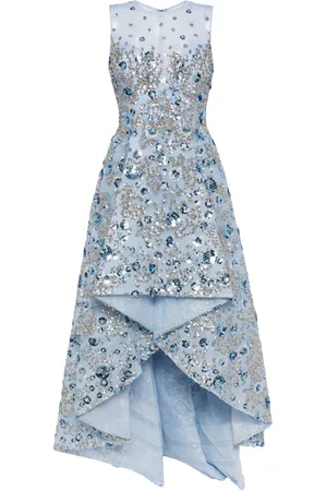 Saiid Kobeisy Vestido de tul con detalles de lentejuelas