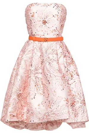 Saiid Kobeisy Vestido midi con diseño strapless