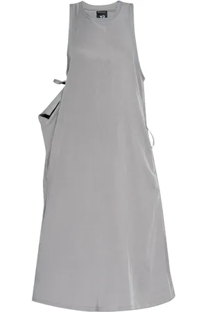 Y-3 Vestido con encaje elástico