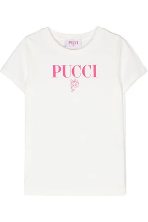 PUCCI Junior Playera con logo estampado