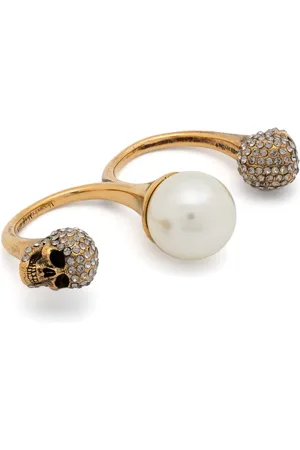 Alexander McQueen Anillo con motivo Skull