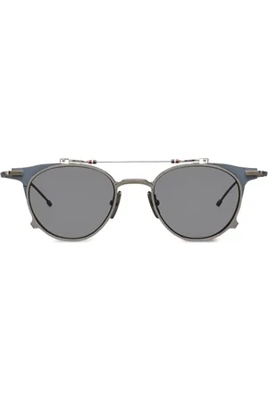 Thom Browne Lentes de sol con armazón redonda