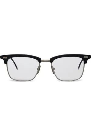Thom Browne Lentes de sol TB711 con armazón rectangular