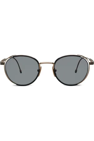 Thom Browne Lentes de sol con armazón redonda