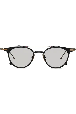 Thom Browne Lentes de sol con armazón redonda