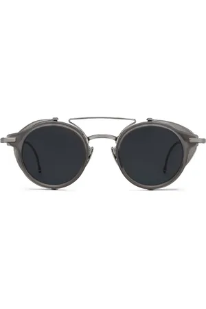 Thom Browne Lentes de sol con armazón redonda
