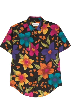 Saint Laurent Camisa con estampado floral