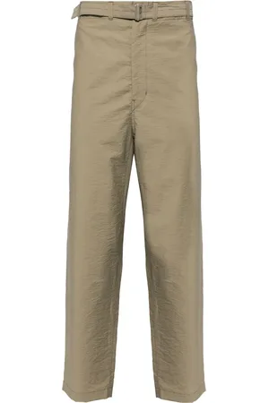 LEMAIRE Pantalones tapered con cinturón