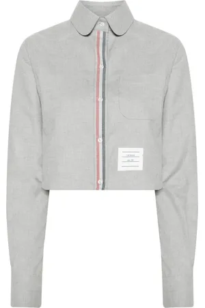 Thom Browne Camisa corta con cuello redondo