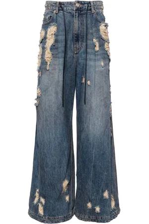 JUUN.J Jeans anchos con efecto lavado
