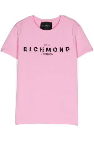 John Richmond Playera con logo estampado
