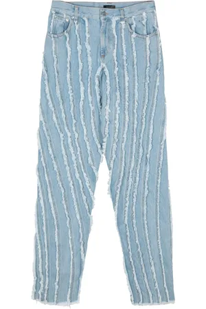 MUGLER Jeans con paneles deshilachados