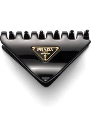 Prada Clip para el cabello y aplique del logo