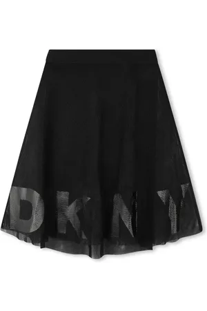 DKNY Falda de tul con logo estampado