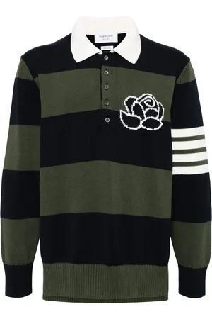Thom Browne Playera tipo polo con motivo 4-Bar