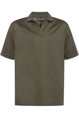 Emporio Armani Playera tipo polo con parche del logo