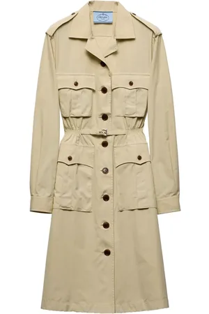 Prada Vestido midi estilo gabardina