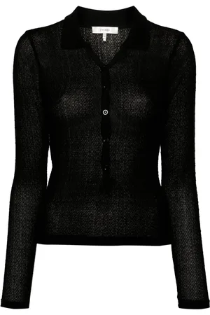 Frame Playera tipo polo de malla con encaje