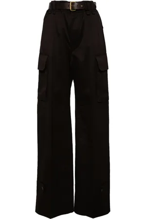 Saint Laurent Pantalones con logo bordado